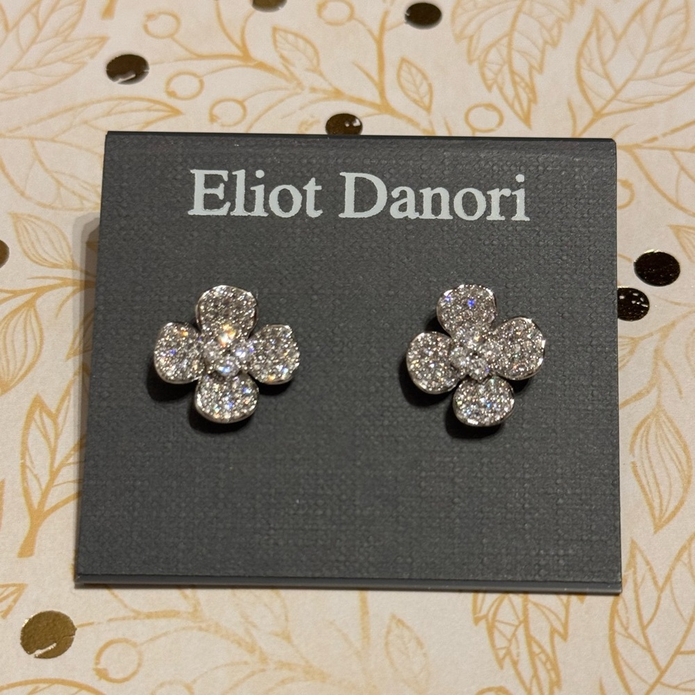 Eliot Danori Flower Crystal Earrings